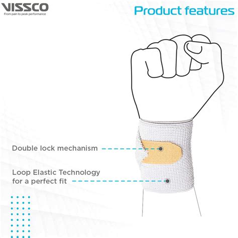 Buy VISSCO WRIST BINDER WITH DOUBLE LOCK | PROVIDES FIRM GRIP & SUPPORT ...