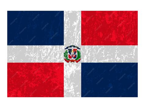 Premium Vector | Dominican republic flag official colors and proportion ...
