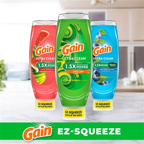 Gain Ultra Clean Ez-Squeeze Original Scent Liquid Dish Soap - Shop Dish ...