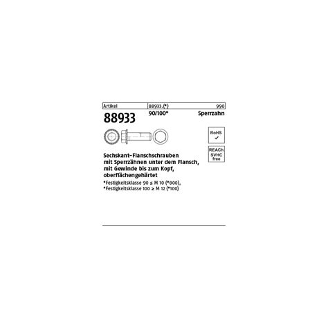 Sechskant-Flanschschr. Sperrz. Kl. 90 M5x16
