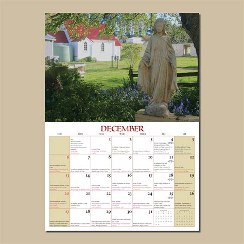 2026 Liturgical Wall Calendar – Notre Dame Priory