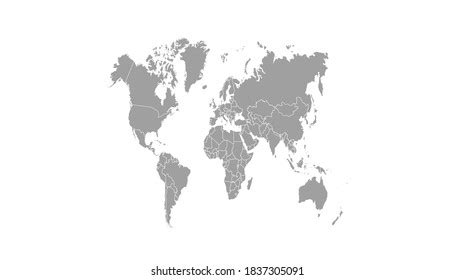 World Map Grey Vector 的图像结果