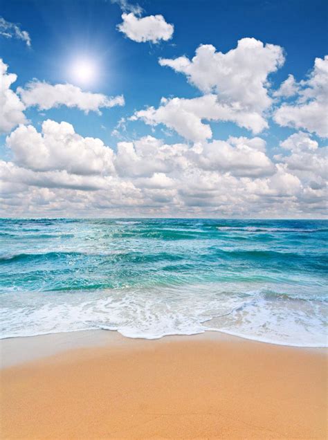 沙滩海洋海报背景背景图片素材免费下载_熊猫办公