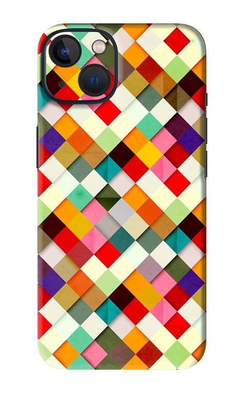 Geometric Abstract Colorful iPhone 13 Mini Back Skin Wrap | Only Rs.149 ...