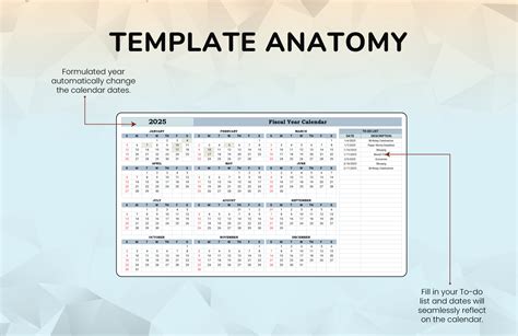 Fiscal Year Calendar Template In Excel, Google Sheets - Download ...