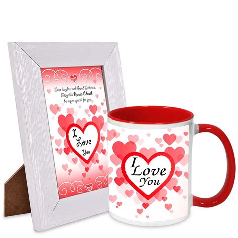 Buy Alwaysgift Happy Karwa Chauth Quotation Frame with 300ML Printed ...