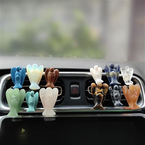 Crystal Car Vent Clips Carving Crystal Angel Car Outlet Decoration ...