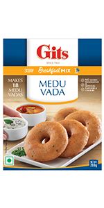 Gits Instant Sambhar Breakfast Mix, Makes 1200ml per Pack, Pure Veg ...