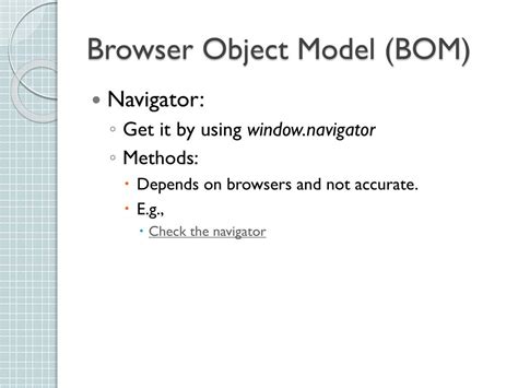 Image result for Browser Object Diagram in JavaScript
