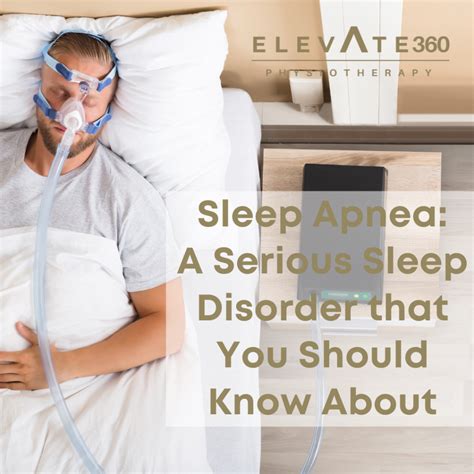 Sleep Apnea: A Serious Sleep Disorder That You Should Know About - Elevate Physiotherapy