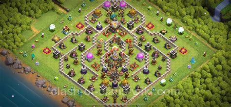 Best Base TH11 with Link, Hybrid Anti Everything - Town Hall Level 11 ...