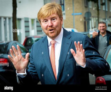 King Willem-Alexander during neighbor’s day (Burendag) in Utrecht. The Netherlands (Photo by ...