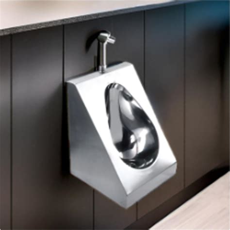 Stainless Steel Urinal for Men Bathroom, Wall-Mounted Urinal Trough for ...