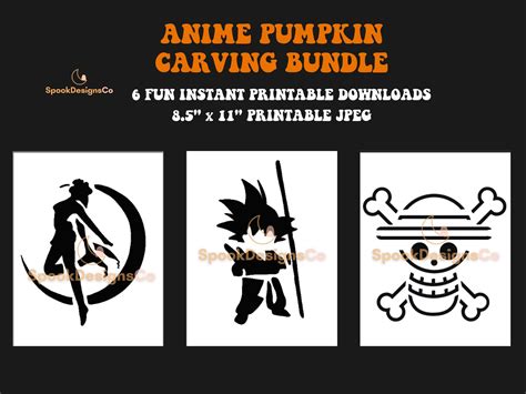 Free Anime Pumpkin Stencils - Free Printable Pumpkin