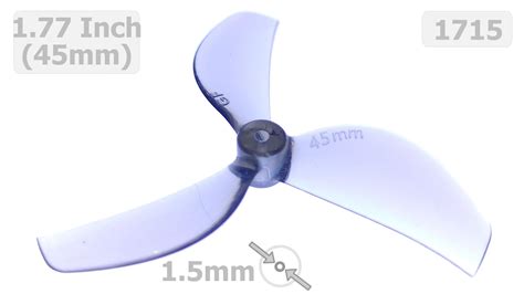 1.77 Inch Props Gemfan 45MM 3 Blade Grey – Cube FPV
