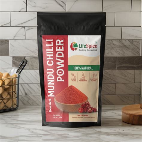 Lifespice Roasted Mundu Chilli Powder - 100g pouch | With Natural ...