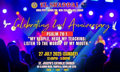 2nd Anniversary Celebration of El Shaddai Hamilton Cell Group, St. Mark ...
