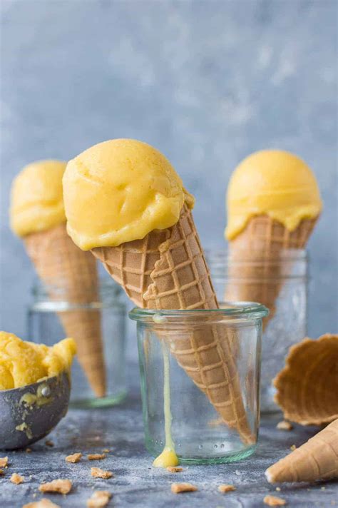 Mango Lassi Sorbet (Vegan) - Domestic Gothess