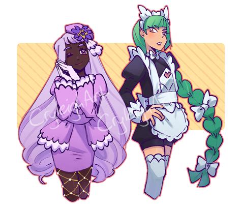 jacinthe and lebanne (pokemon and 1 more) drawn by cryleighart | Danbooru