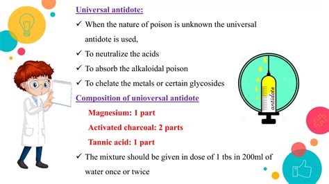 Ratio Of Universal Antidote
