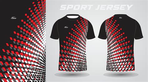 red black t-shirt sport jersey design 17352543 Vector Art at Vecteezy