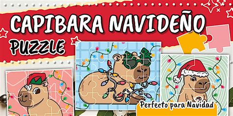 Guía de Trabajo: Puzzle - Capibara Navideño