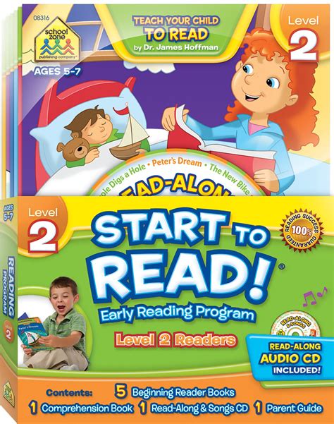 School Zone - Start to Read!® Level 2 Early Reading Program 6 Book Set ...