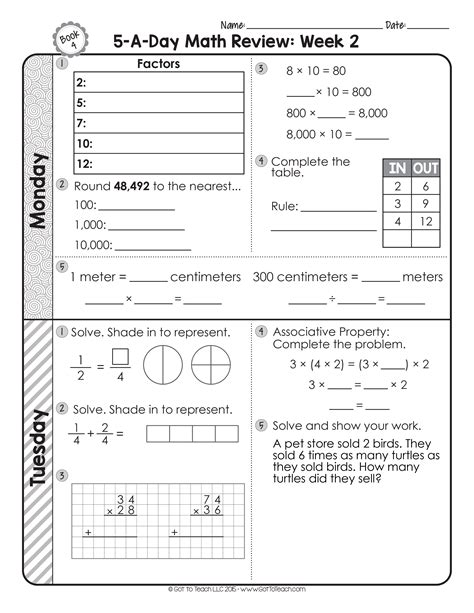 4th grade math test – Artofit