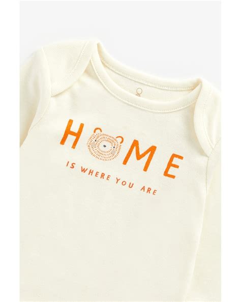 Buy Unisex Full sleeves Pyjama set bear and slogan print - Pack of 2 ...