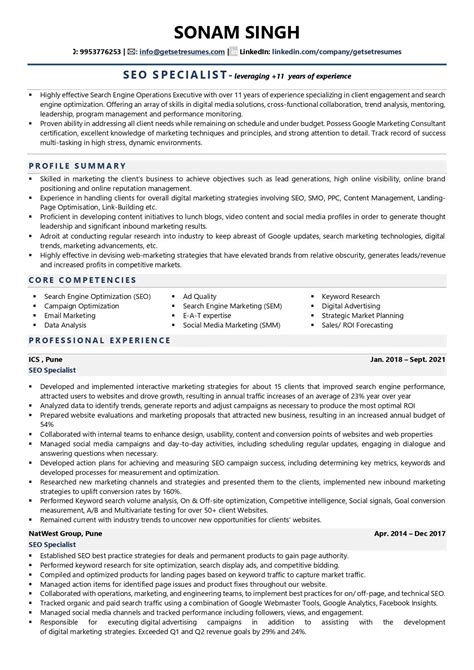 SEO Specialist Resume Sample & Guide (20+ Skills & Tips)