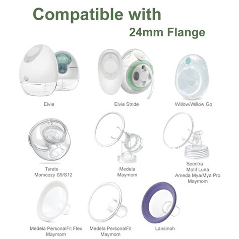 Buy Maymom 15mm Flange Insert Pink Compatible with Elvie Single/Double ...