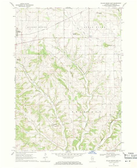 1968 Scales Mound East, IL - Illinois - USGS Topographic Map - Historic Pictoric