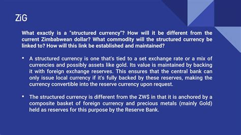 Evolution of the Zimbabwean Currency - ZIG | PPTX