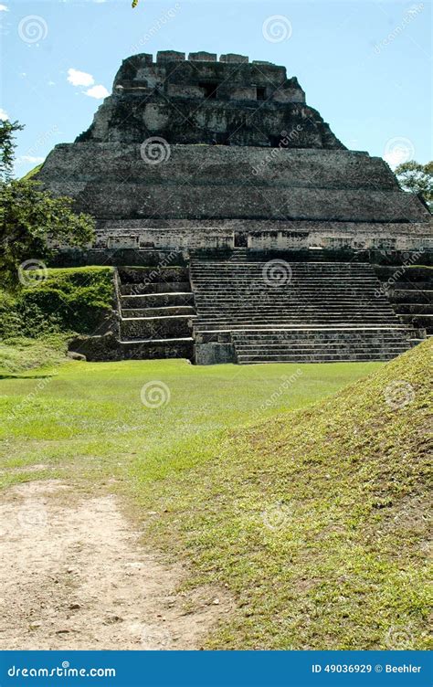 Mayan ruins in Belize stock image. Image of green, blue - 49036929