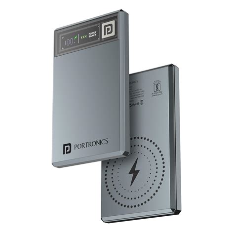 Portronics Magclick 5k 5000mAh Slim Magnetic Fast Charging Wireless ...