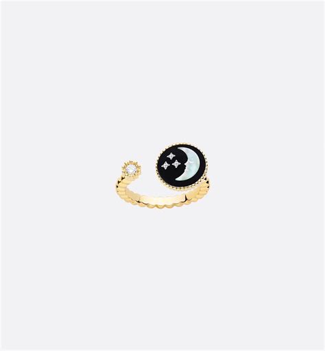 Rose Céleste Ring Yellow Gold, Diamonds and Mother-of-Pearl | DIOR