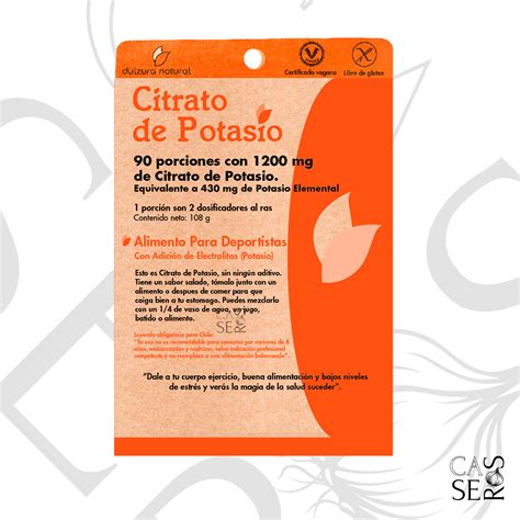 Citrato de Potasio en Polvo – Dulzura Natural