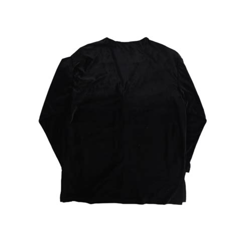 【FIFTY-FIFTY】loose silhouette black colour velours cardigan -8314- | cv