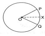 X is a point on a circle with centre O. If X is equidistant from the ...