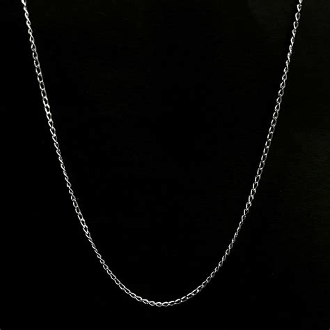 Indianshelf 92.5 Sterling Silver Uniform Link Chain Jewelry