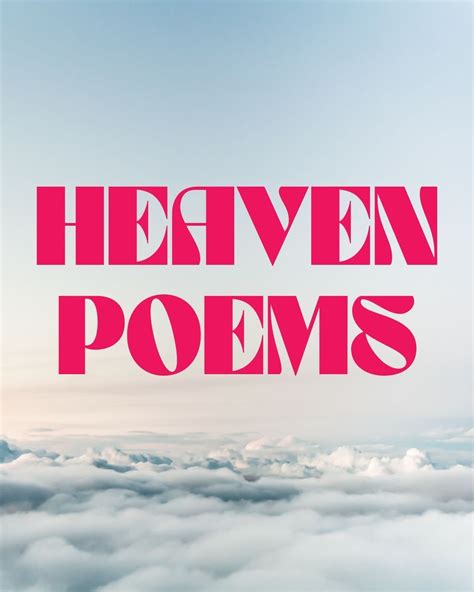 23 Heaven Poems For Curiosity And Comfort - Aestheticpoems