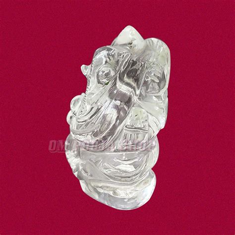 Crystal Ganesha Idol - 19.5 GMS Buy online India USA UK