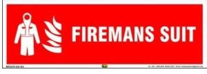 Mr. SAFE Fireman's Suit In Hard Plastic Lamination (15 Inch X 6 Inch ...
