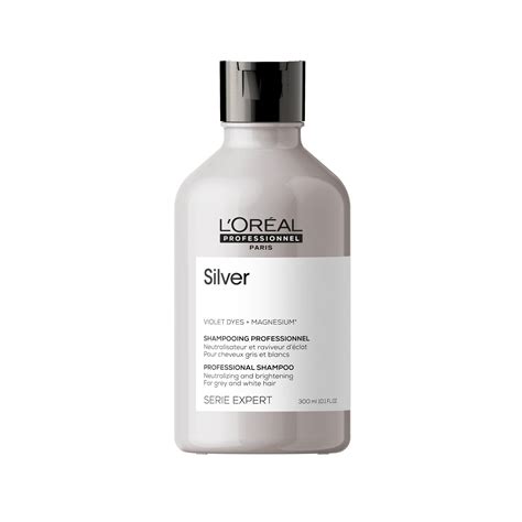 L’Oreal Professional Paris Silver Shampoo, For Grey & White Hair, Enri ...