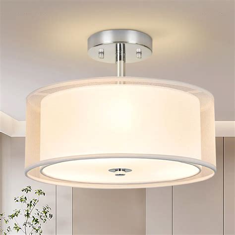 Snapklik.com : Ceiling Light, 3-Light Ceiling Light Fixture, Semi Flush ...