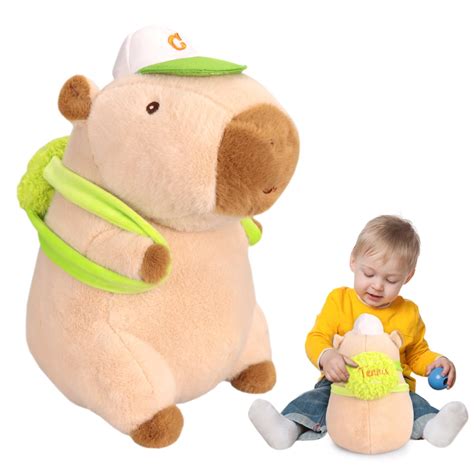 Buy NALACALCapybara Plush Kawaii Capybara Stuffed Aniamls with Green ...