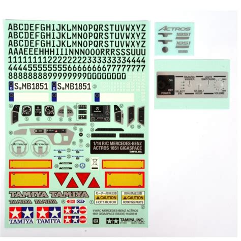 scm-modellbau - Tamiya Aufkleber Mercedes Benz Actros 56335, 22,90