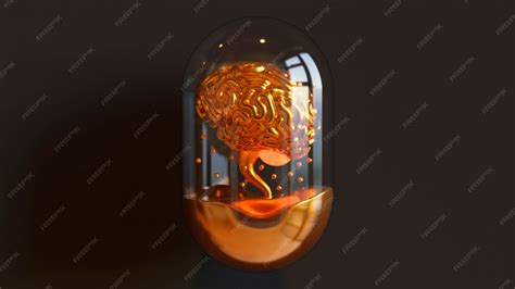 Realistic human brain | Premium Photo