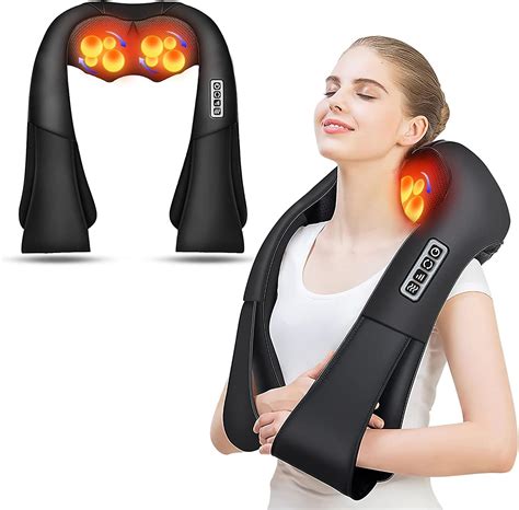 Amazon.com: Mirakel Neck Massager, Back Massager with Heat, Electric ...