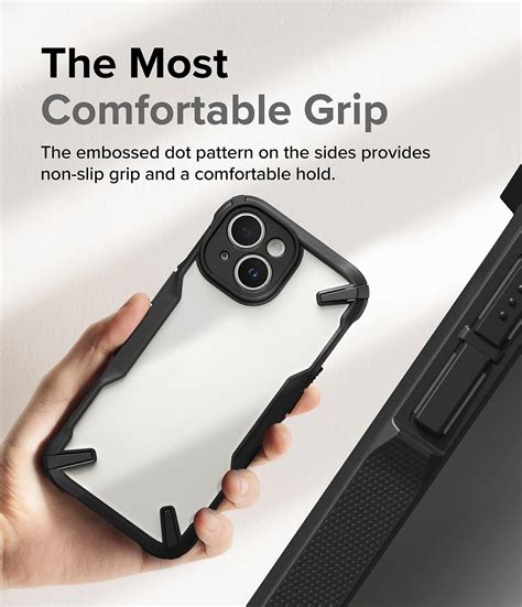 iPhone 15 Back Cover Case - iPhone 15 Heavy Duty Case | Fusion X - Black